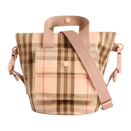 Burberry Cotton Tote Bag, Shopping Bag, Shoulder Bag, Crossbody Bag, Handbag Women's Camel
