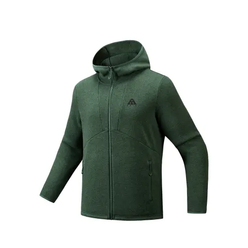 ANTA Jackets Men's Dark Bush Green Floral Gray 1 Hooded Moderate Other