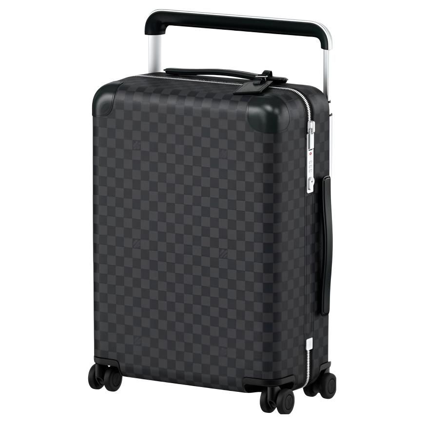 LOUIS VUITTON Horizon Ultra Light Canvas Suitcase Luggage Unisex Gray/Black