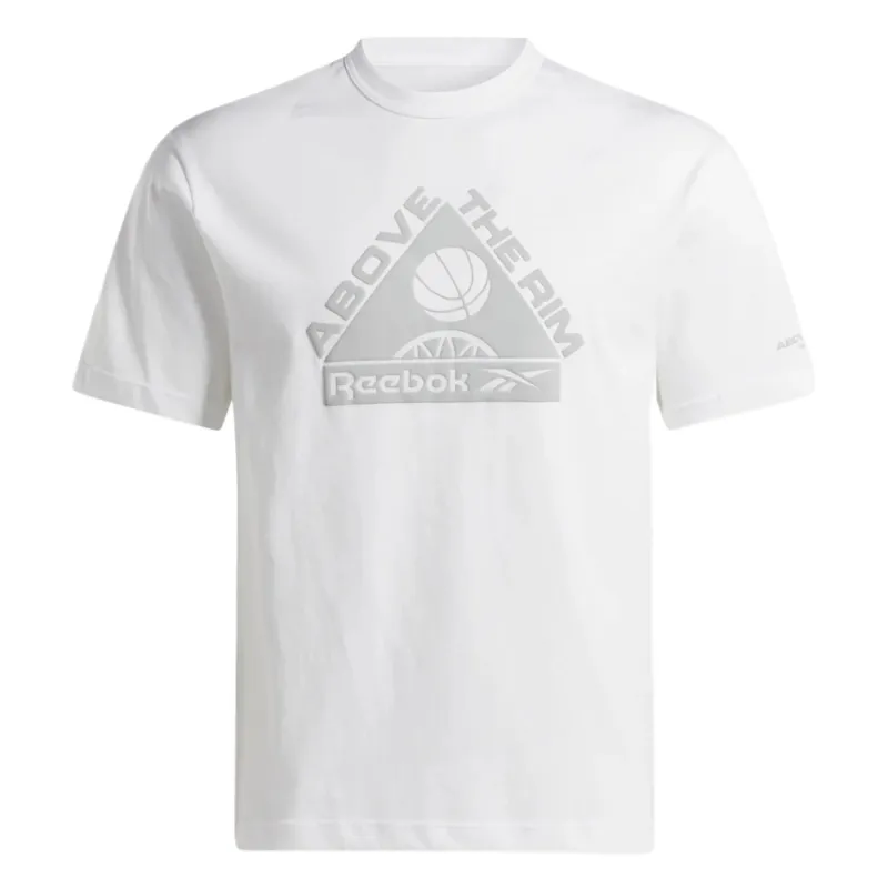Reebok T Shirts Men's White Crew Neck
