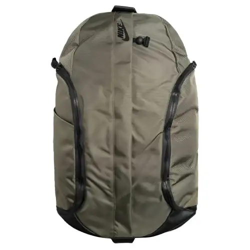 Nike Solid Color Polyester Backpack Large Unisex Olive Green