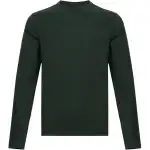 PRADA T Shirts Men's Dark Green Crew Neck Moderate Straight Fit