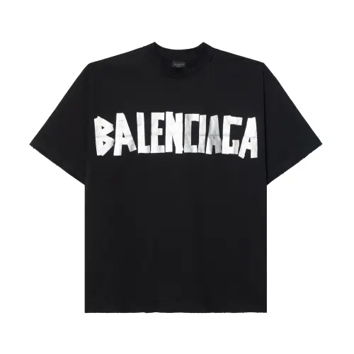 Balenciaga Medium Fit T Shirt 'Faded Black/Silver'