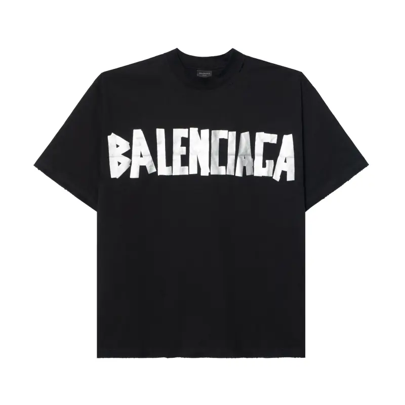 Balenciaga Medium Fit T Shirt 'Faded Black/Silver'