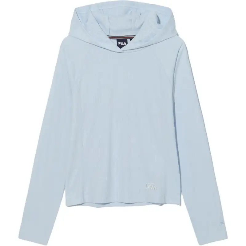 FILA T Shirts Women's Light Blue Hooded