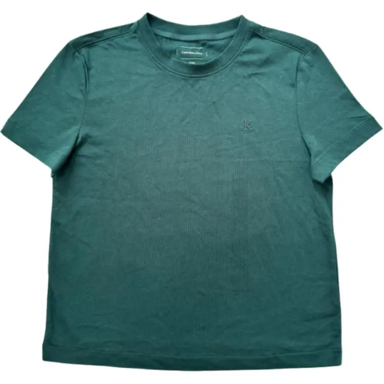 Calvin Klein T-Shirts Men's Green Crew Neck