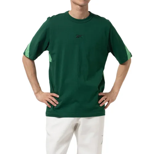 Reebok T Shirts Unisex Green Crew Neck Moderate