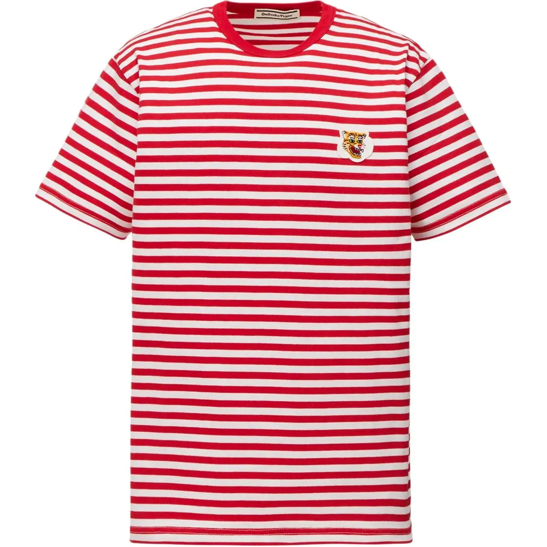 Onitsuka Tiger T-Shirts Unisex Red Crew Neck