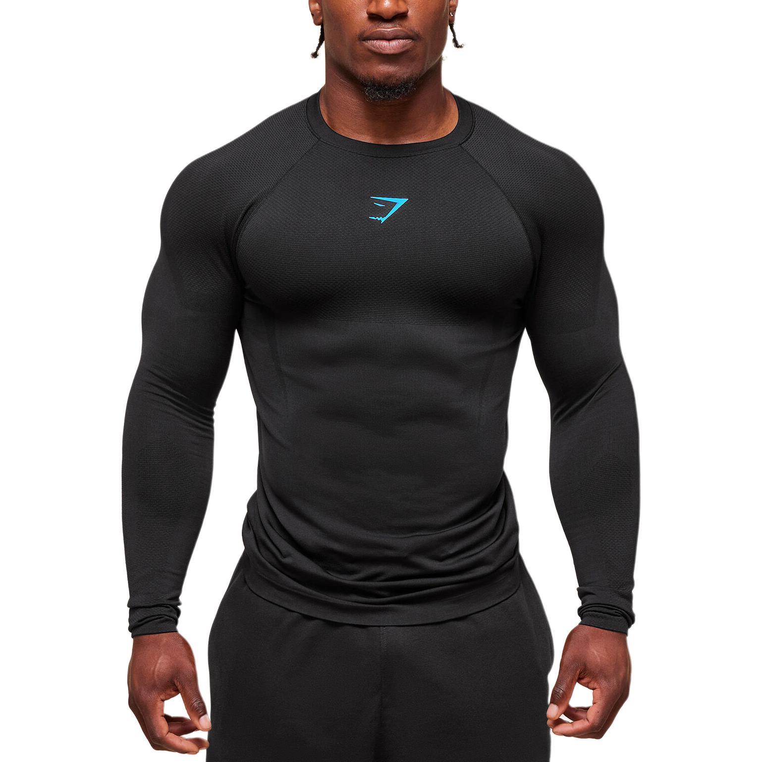 GYMSHARK Onyx 5.0 Seamless Long Sleeve Tee A 6 A 3 GBCBF — купить
