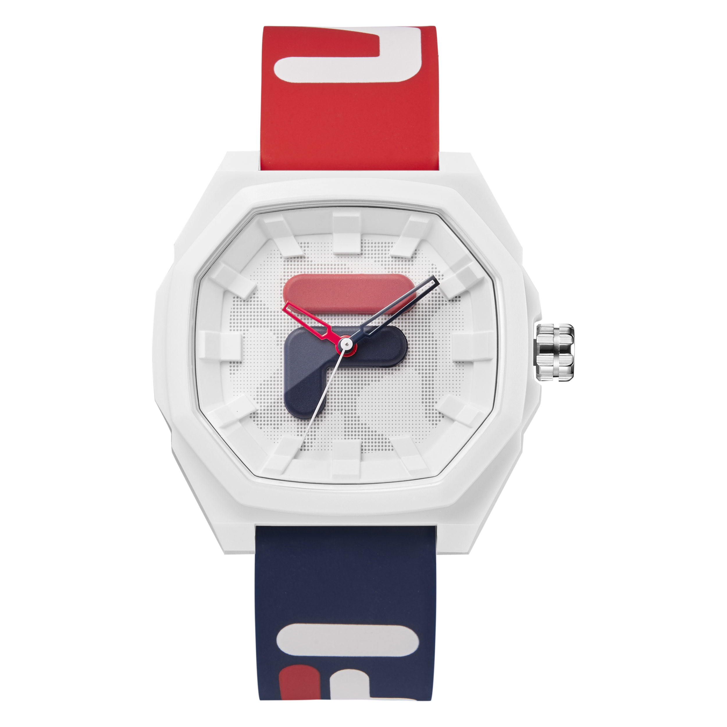 FILA Silicone quartz watch strap, beige dial, waterproof women's watch, quartz mechanism, 45mm, 30meter