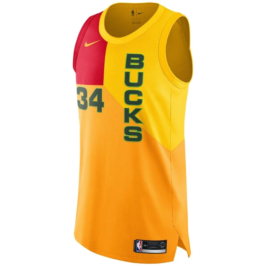 Nike Basketball Jerseys Men's Yellow Moderate