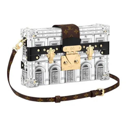 LOUIS VUITTON X Fornasetti Petite Malle Black/White