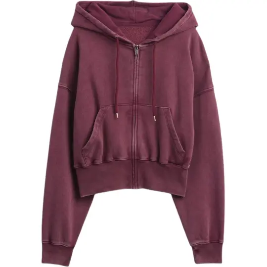 GAP короткая свободная широкая повседневная толстовка с капюшоном на молнии в американском стиле для женщин