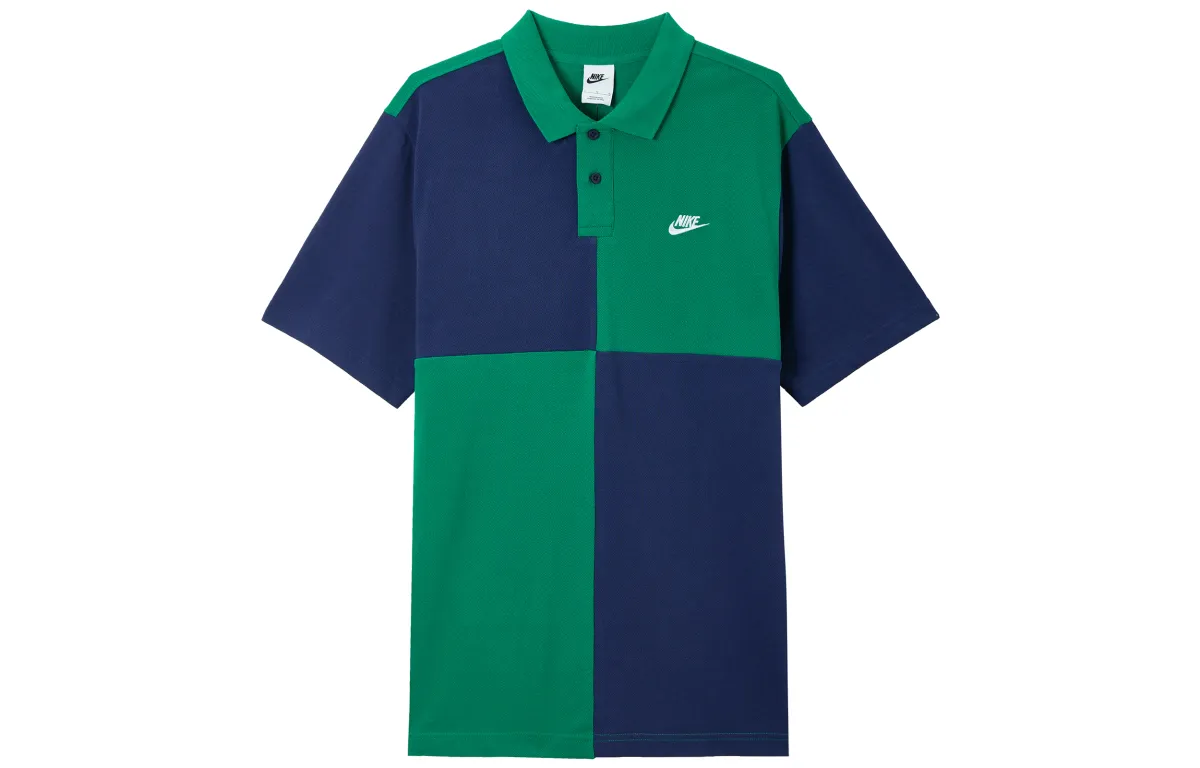 Nike Polo Shirt Men's Green/Blue