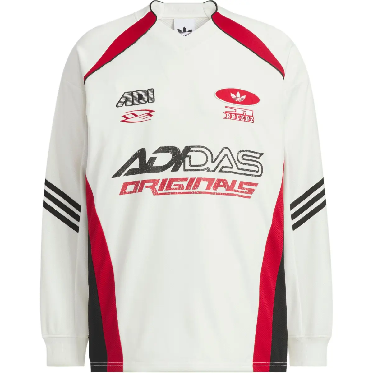 Adidas Originals MOTO JERSEY T Shirt Men's Jade White/Red