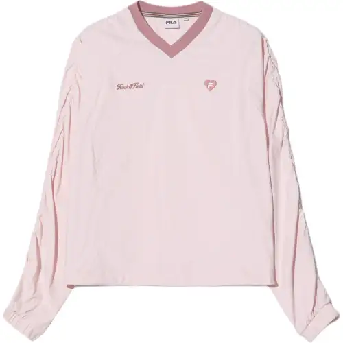 FILA T Shirts Women's Pink V Neck