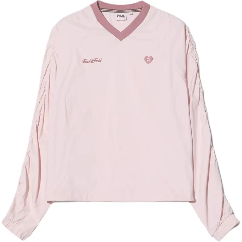 FILA T Shirts Women's Pink V Neck