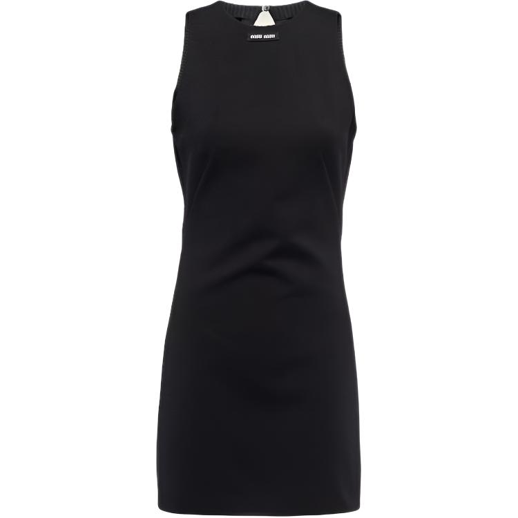 MIU MIU Sleeveless Dress Women's Black
