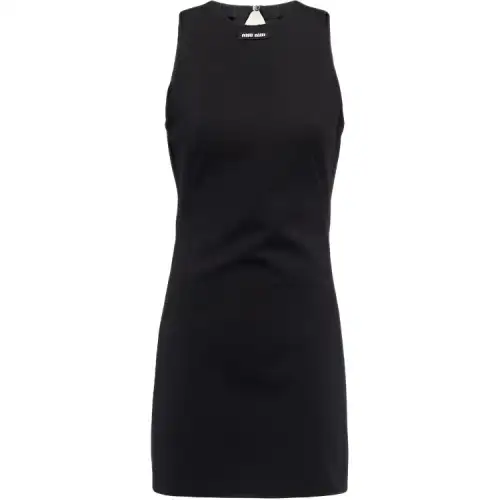 MIU MIU Sleeveless Dress Women's Black