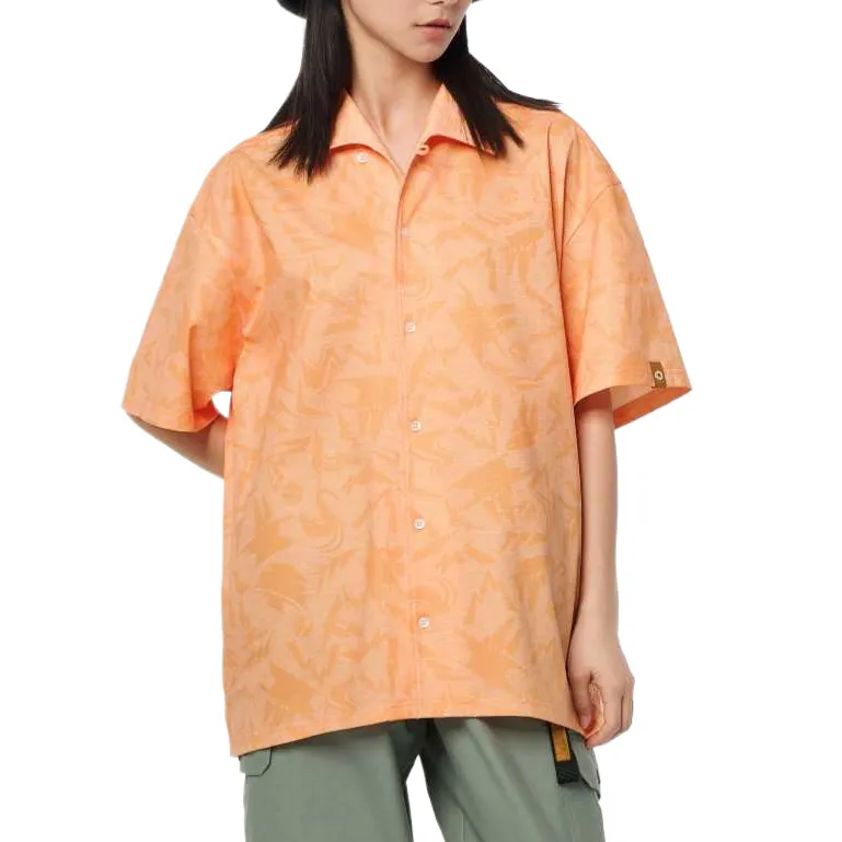 Timberland Shirts Unisex Orange Lapel Moderate