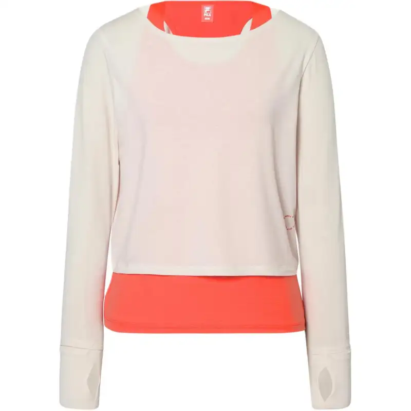 FILA Casual Suits Women's Beige Crew Neck Moderate Other