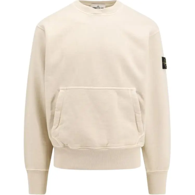 Stone Island Compass-badge ribbed-knit jumper