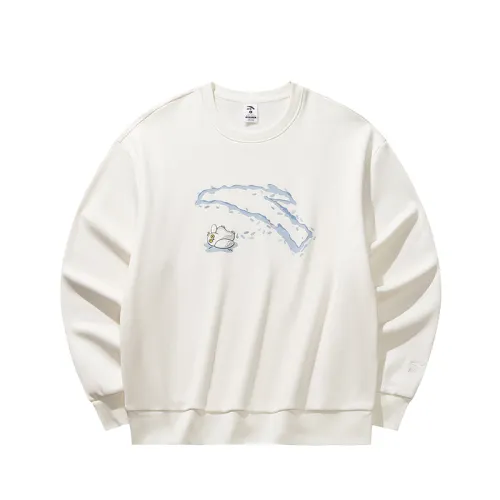 Anta Fall Sweatshirt Women's Warm Jade White