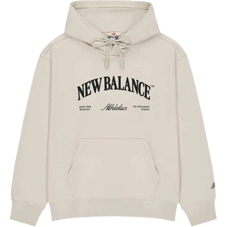 New Balance Sweatshirts Women's Light Gray Hooded (Non-detachable) Moderate Straight Fit