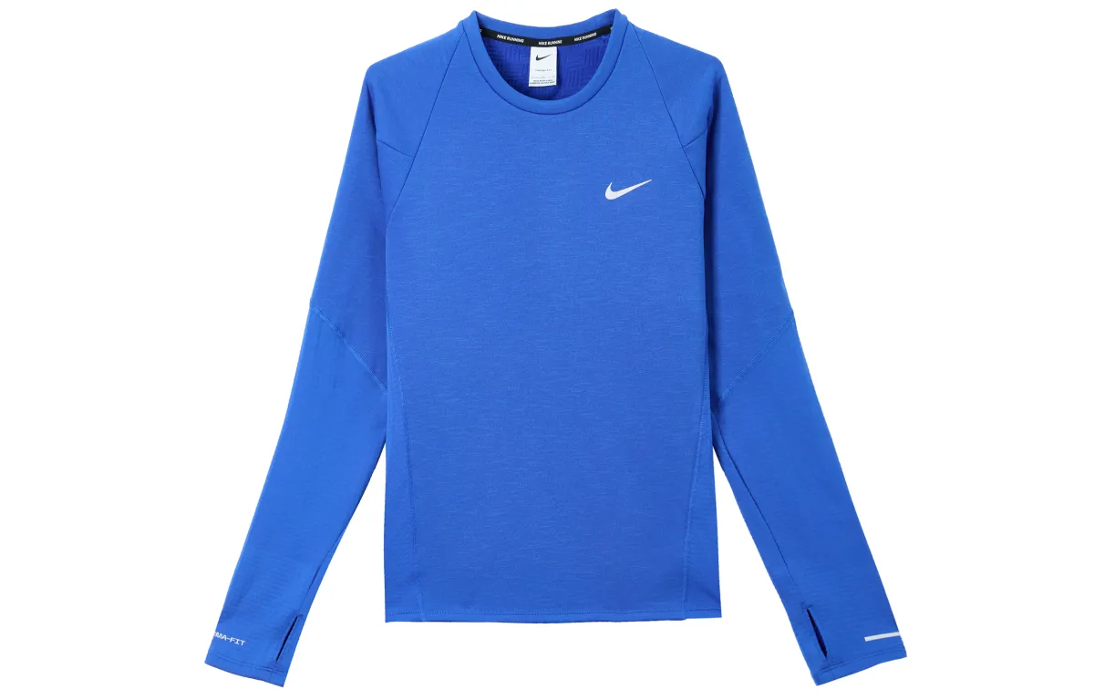 Nike Elemental T-Shirts Men's Game Royal Blue Crew Neck Moderate Straight Fit
