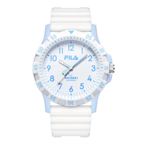 FILA Fila YOUTH Campus Series Watch Quartz Movement Silicone Strap Black Dial Same Style for Men and Women Year of the Horse Limited Color Macaron Color System 100 Minutes Silent Luminous Only View Time Middle School, High School, and College Students 6673
