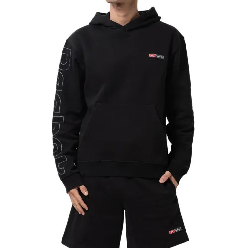 Reebok Sweatshirts Men's Black Hooded Moderate Regular