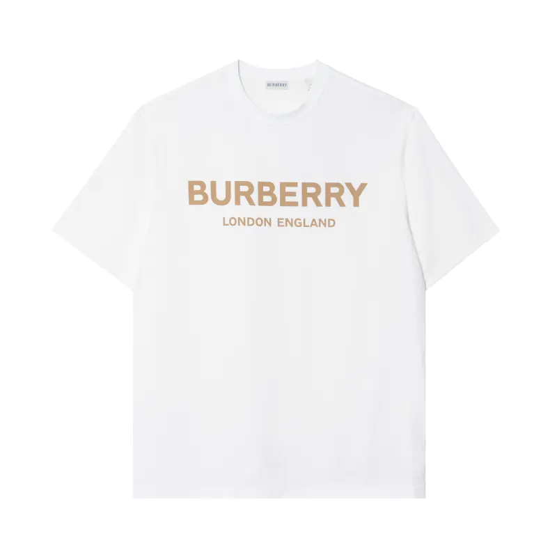 Burberry T Shirts Men's White Crew Neck