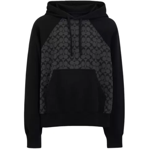 COACH Signature Hoodie Sweatshirt Men's Black