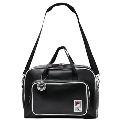 FILA Polyurethane Handbag, Shoulder Bag, Crossbody Bag, Gym Bag Unisex Black