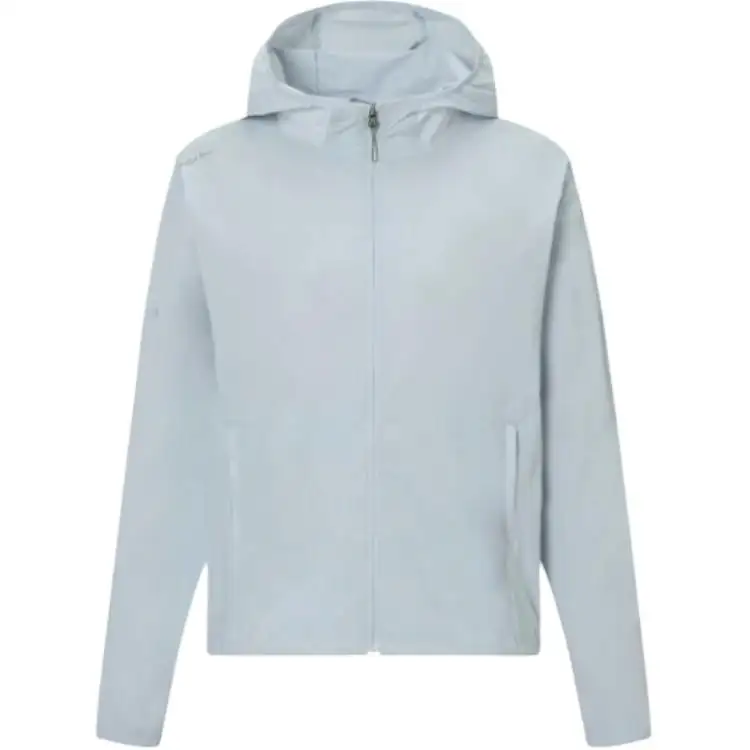 FILA Trench Coats Women's Light Blue Hooded Thin