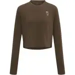 FILA T Shirts Women's Brown Crew Neck
