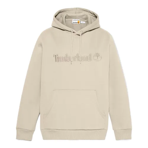 Timberland Sweatshirts Men's Khaki Hooded Moderate Regular