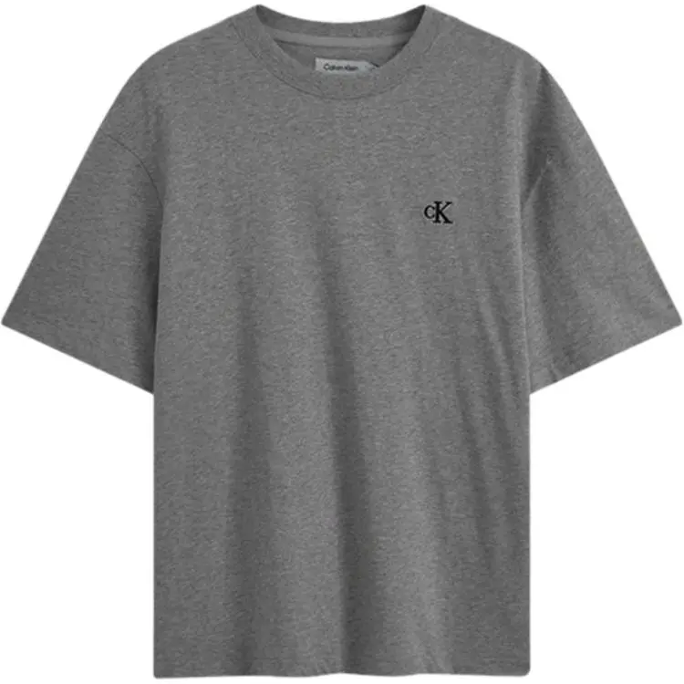 Calvin Klein T-Shirts Men's Dark Gray Crew Neck Moderate