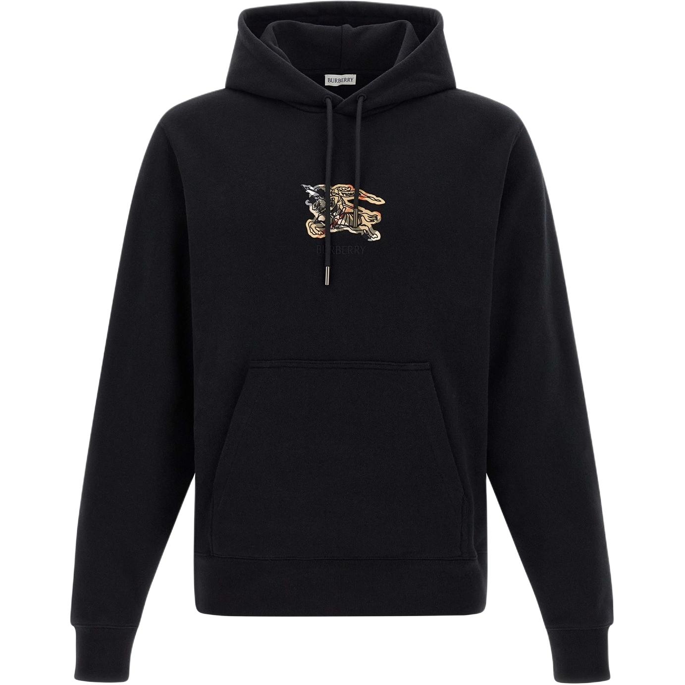 Burberry Ekd Checked Drawstring Hoodie
