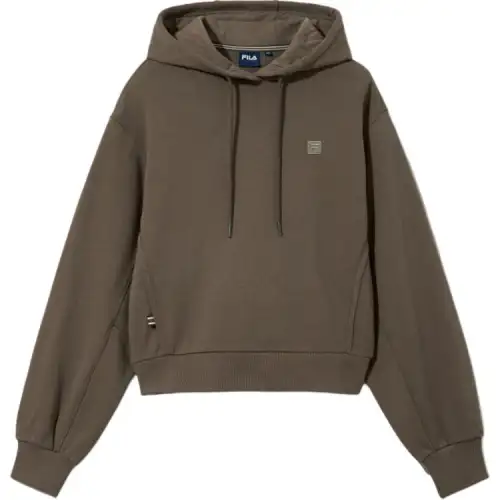 FILA Sweatshirts Women's Brown Hooded Thin