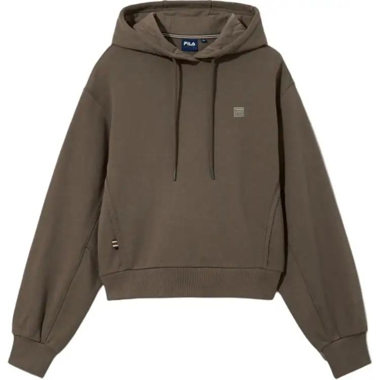 FILA Sweatshirts Women's Brown Hooded Thin