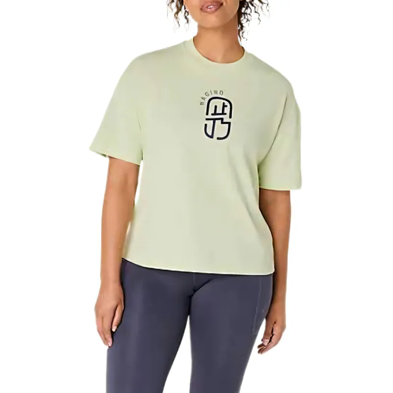 ASICS NAGINO T Shirts Women's Whisper Green Crew Neck