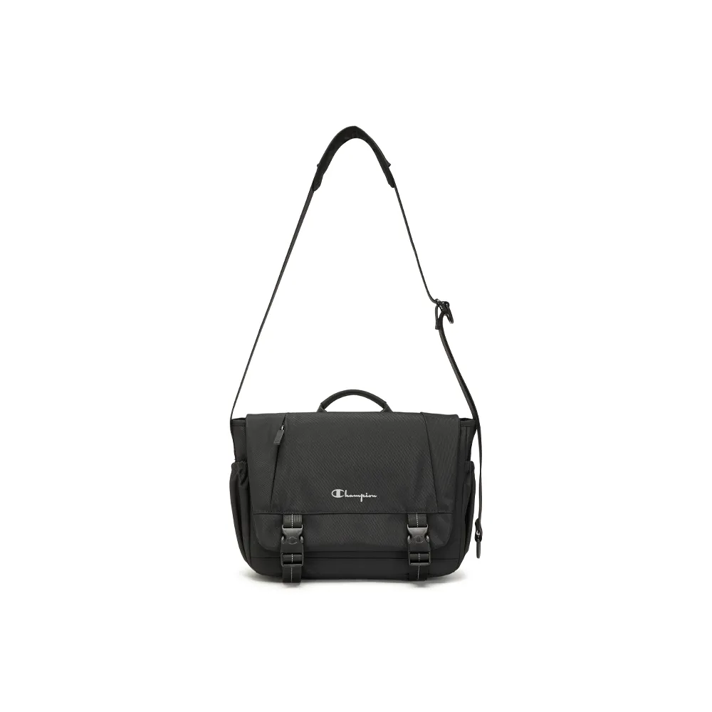 Champion Fabric Crossbody Bags Unisex Black/Wolf Tooth Gray