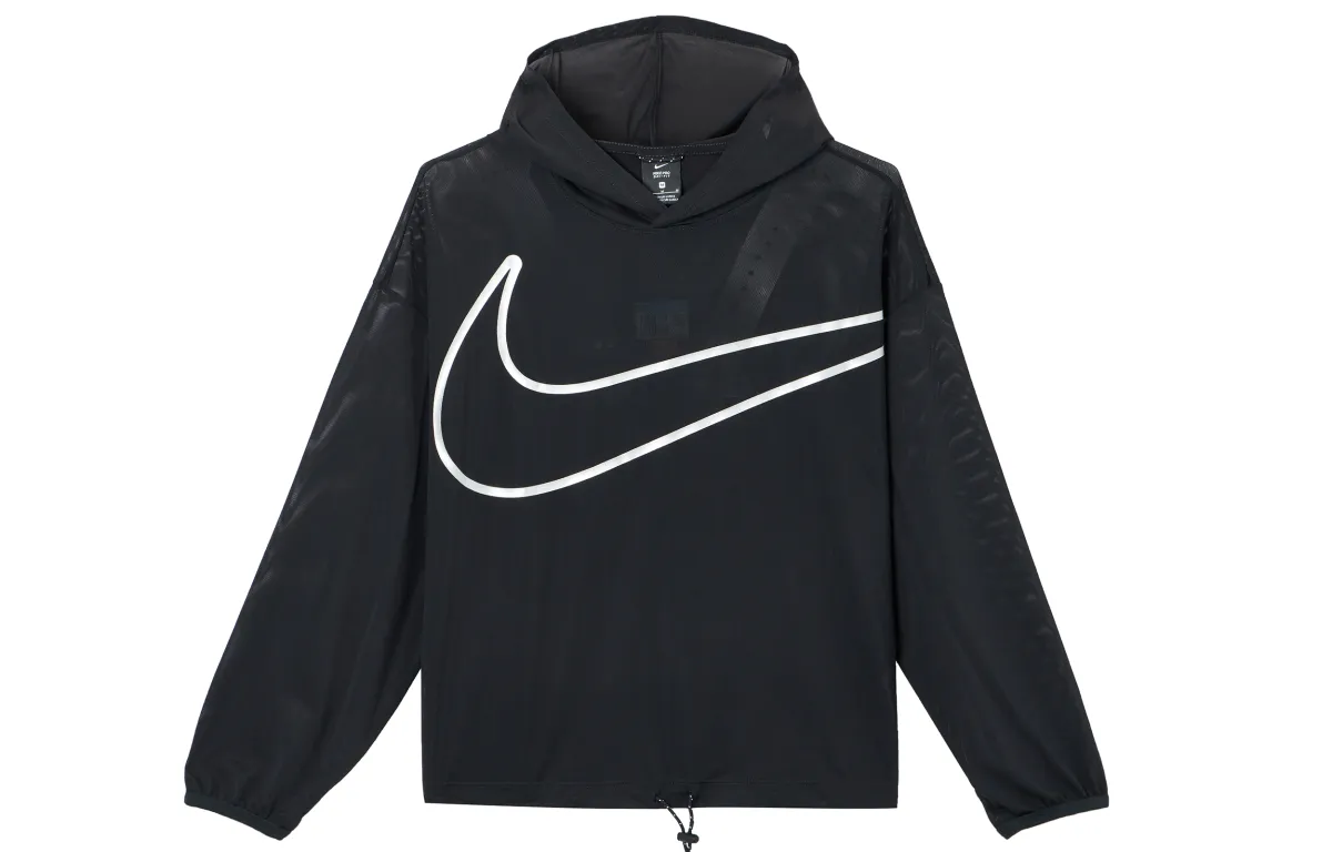 Nike Sweatshirts Women's Black Hooded Moderate Regular