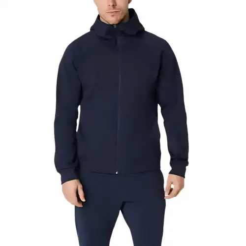 ASICS Mobility Jackets Men's Navy Blue Hooded Moderate Other