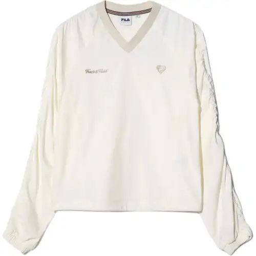 FILA T Shirts Women's White V Neck