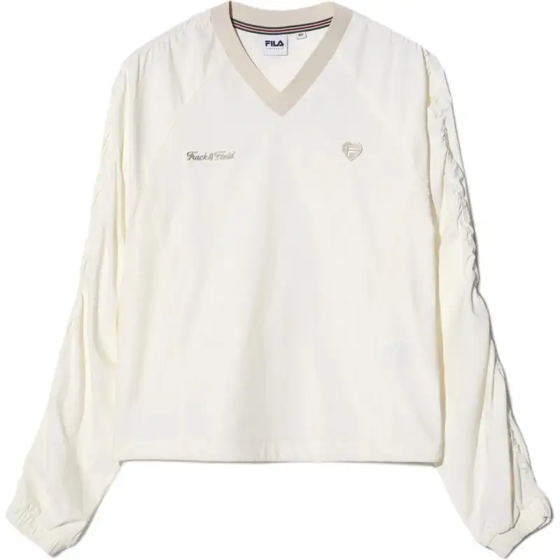 FILA T Shirts Women's White V Neck