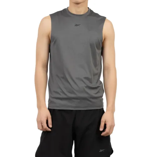 Reebok T Shirts Men's Gray Crew Neck Moderate