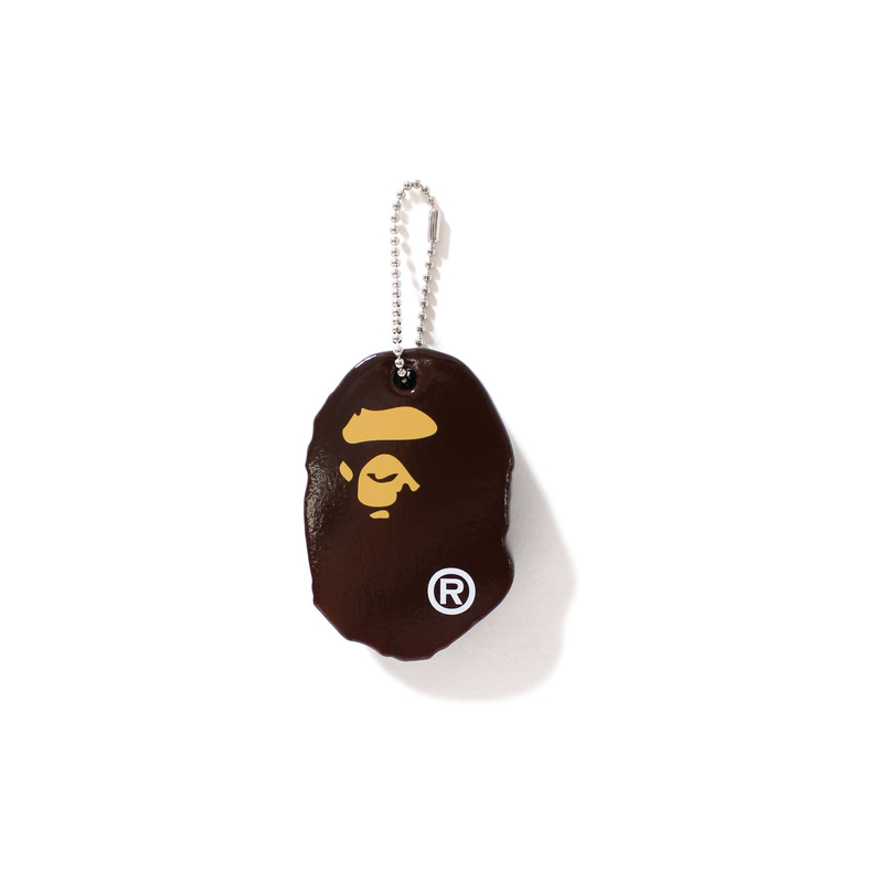 Брелок A BATHING APE Ape Head (коричневый)