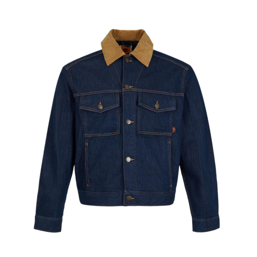 Timberland Denim Jackets Men's Blue Lapel Moderate